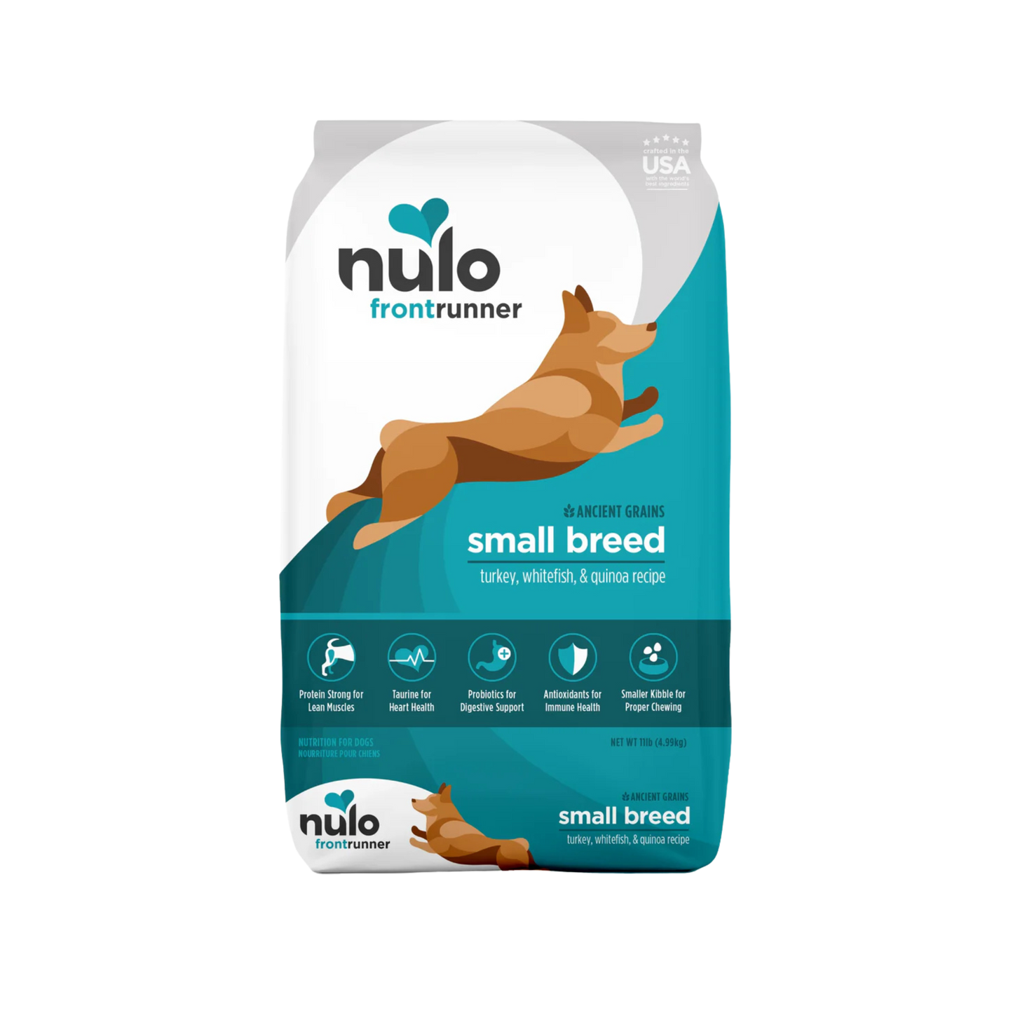Nulo Frontrunner High-Protein Kibble For Small Breeds Turkey, Whitefish & Quinoa Recipe