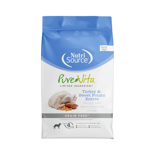 NutriSource PureVita Turkey & Sweet Potato Entrée Dry Dog Food