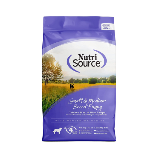 NutriSource Small & Medium Breed Puppy Chicken Meal & Rice Recipe Dry Dog Food