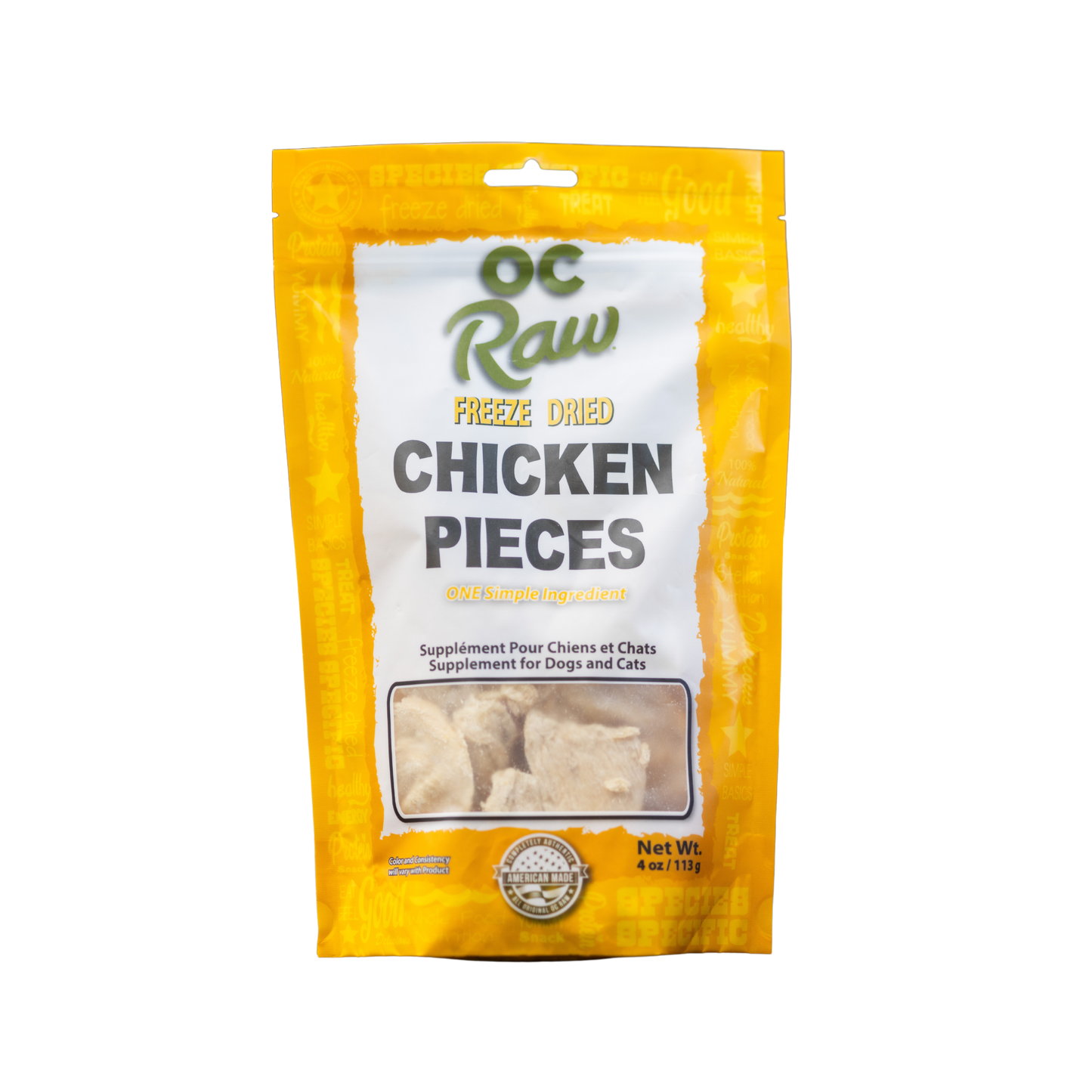 OC Raw Freeze Dried Chicken Pieces Dog & Cat Treats