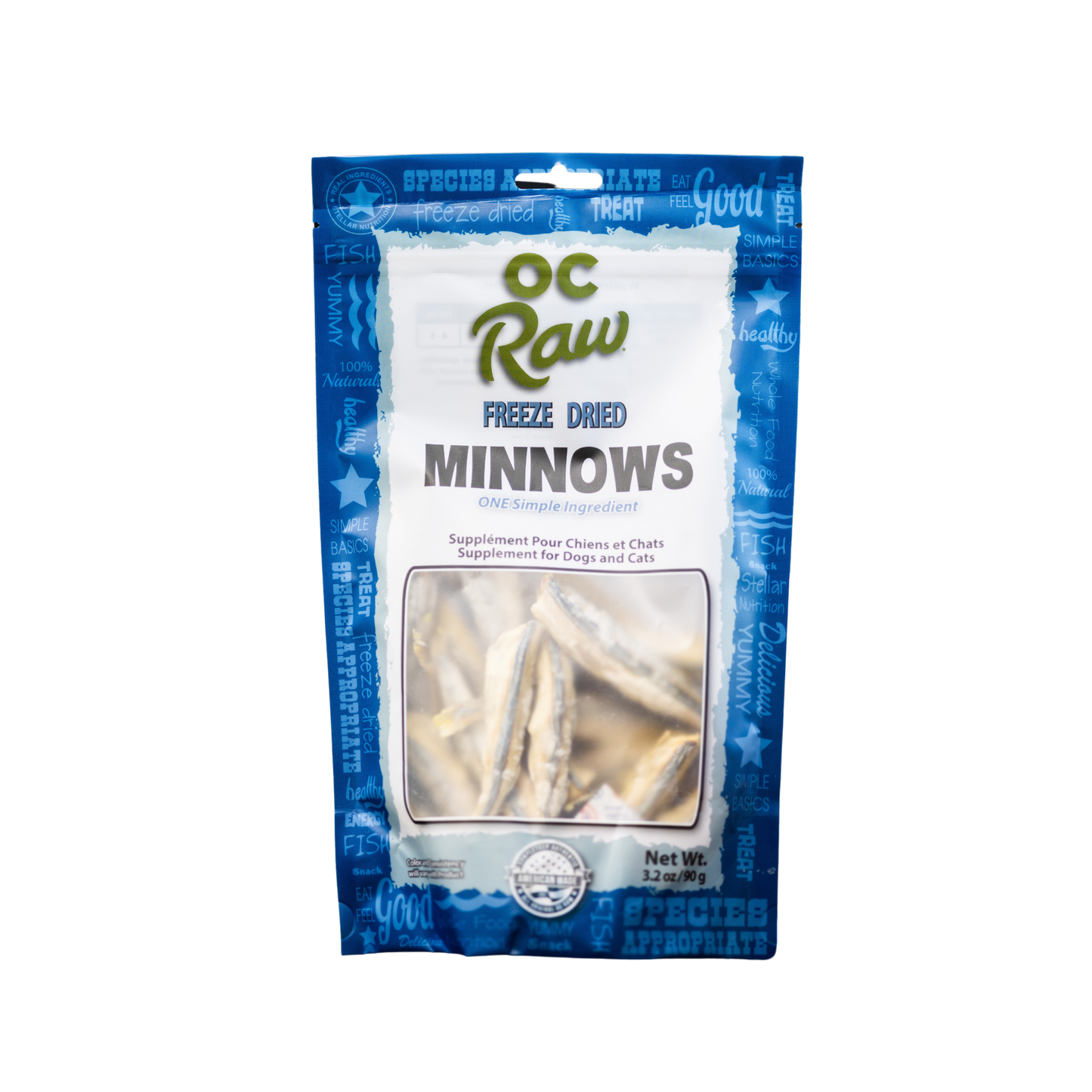 OC Raw Freeze Dried Minnows Dog & Cat Treats
