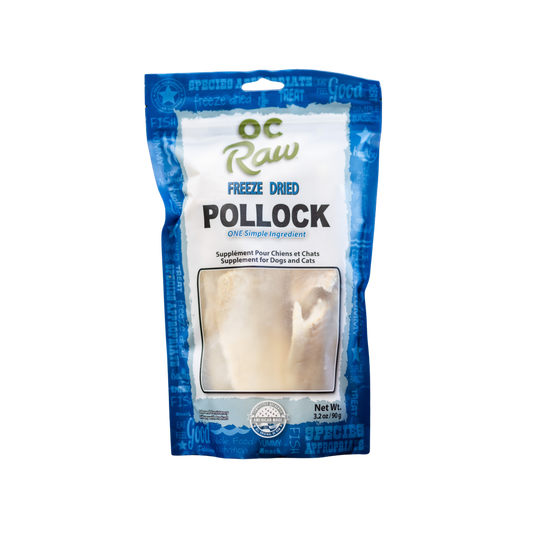 OC Raw Freeze Dried Pollock Dog & Cat Treats
