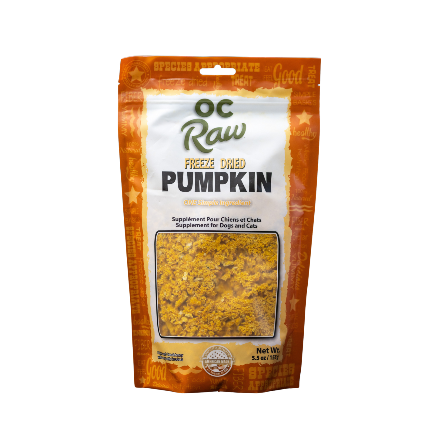 OC Raw Freeze Dried Pumpkin