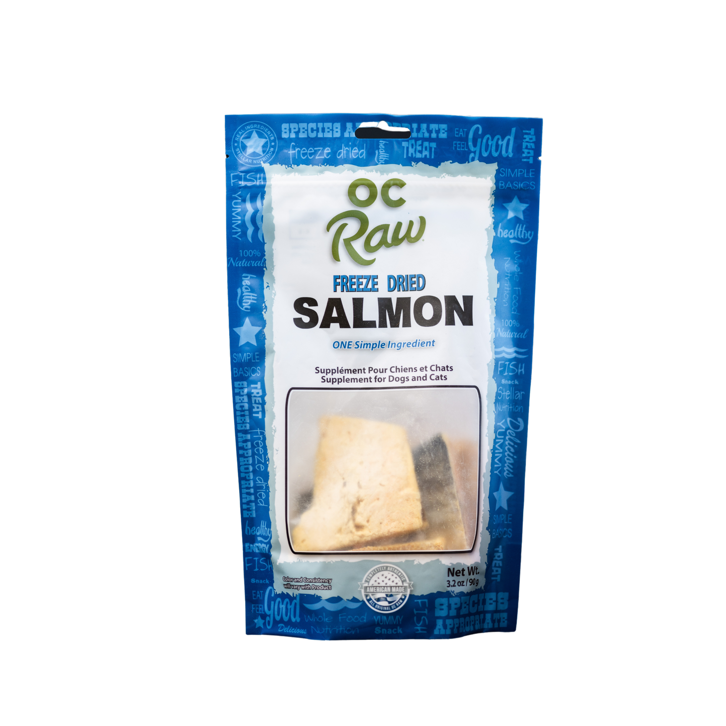 OC Raw Freeze Dried Salmon Dog & Cat Treats