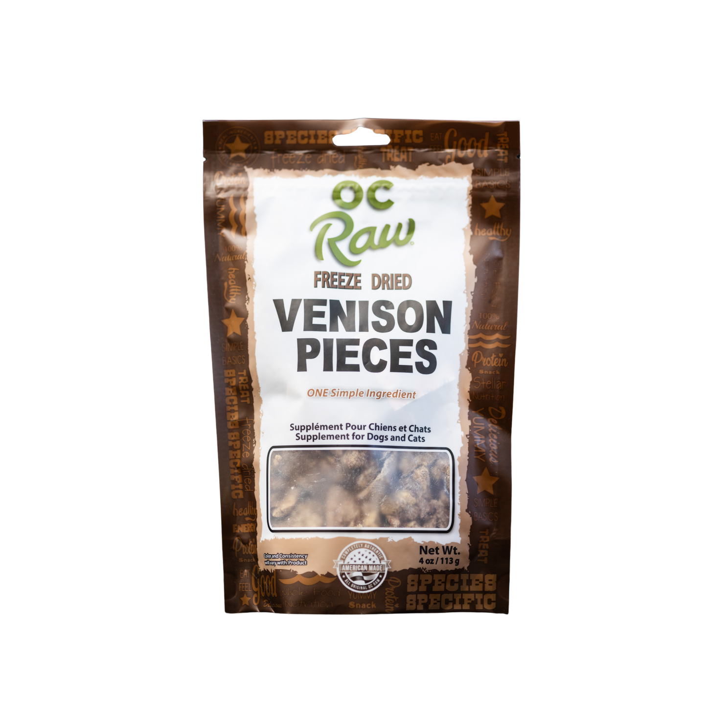 OC Raw Freeze Dried Venison Dog & Cat Treats