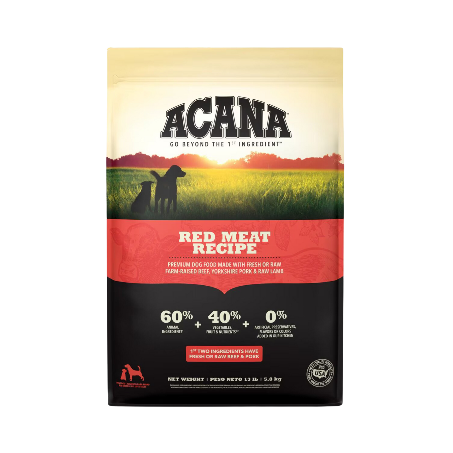 Acana Red Meat Recipe Dry Dog Food - Pups & Cubs Premium Pet Food