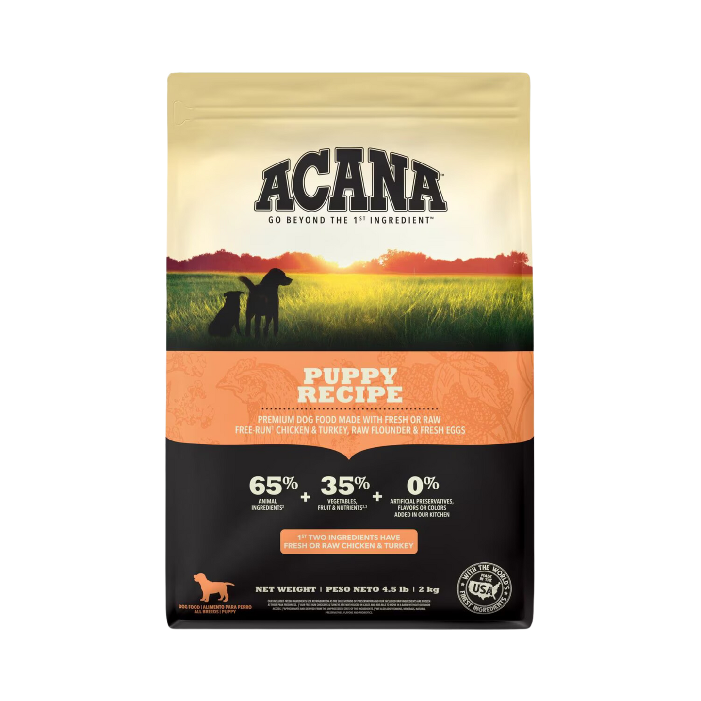 Acana Puppy Recipe Dry Dog Food - Pups & Cubs Premium Pet Food