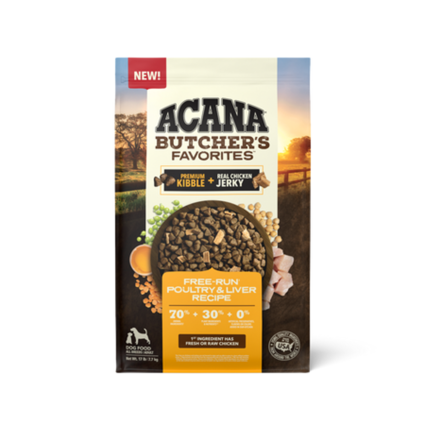 Acana Butcher's Favorites, Free-Run Poultry & Liver Recipe Dry Dog Food - Pups & Cubs Premium Pet Food