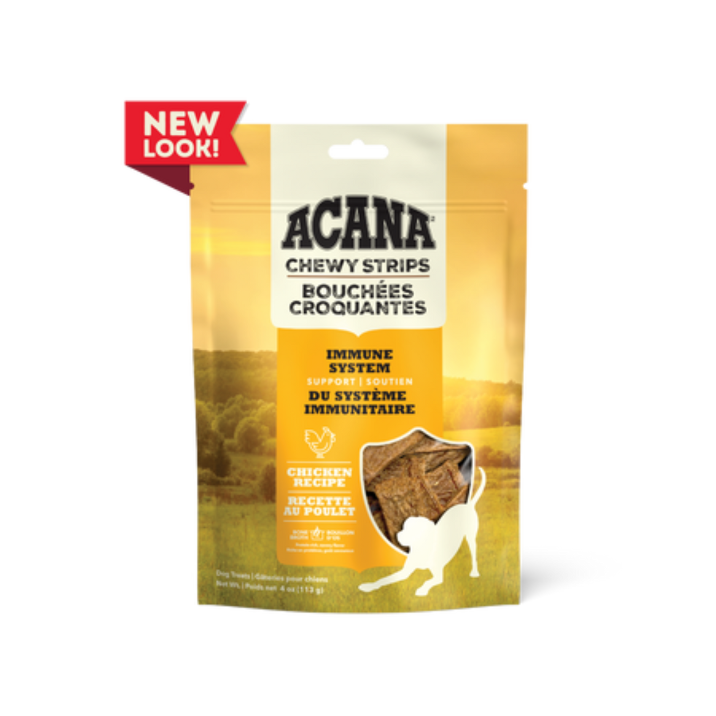 Acana Chewy Strips, Chicken Recipe Dog Treats - Pups & Cubs Premium Pet Food