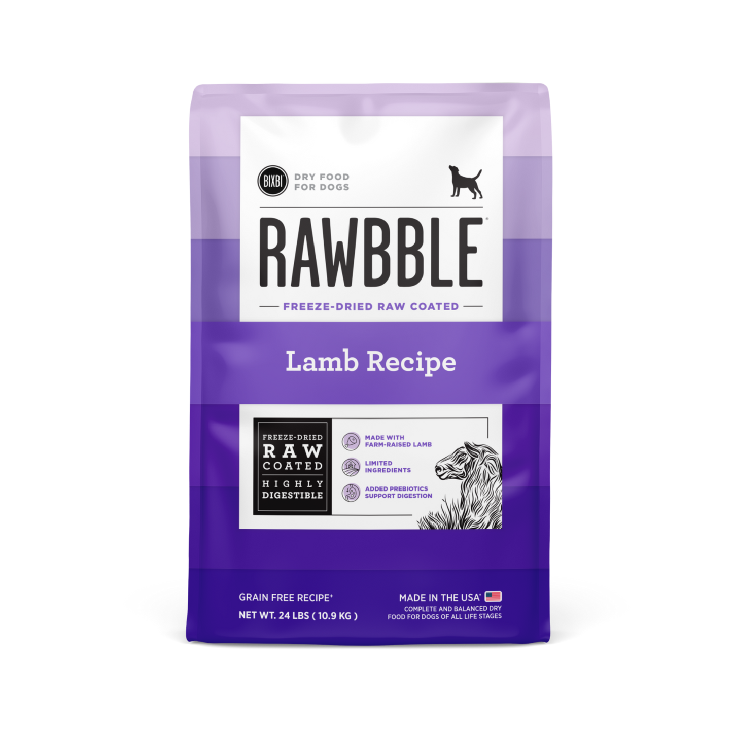 Rawbble Dry Food for Dogs – Lamb Recipe - Pups & Cubs Premium Pet Food