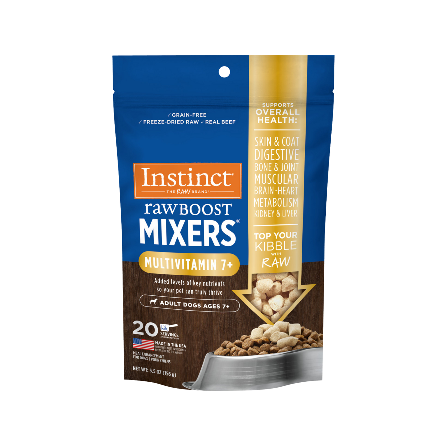 Instinct Raw Boost Mixers Multivitamin for Adult Dogs Ages 7+