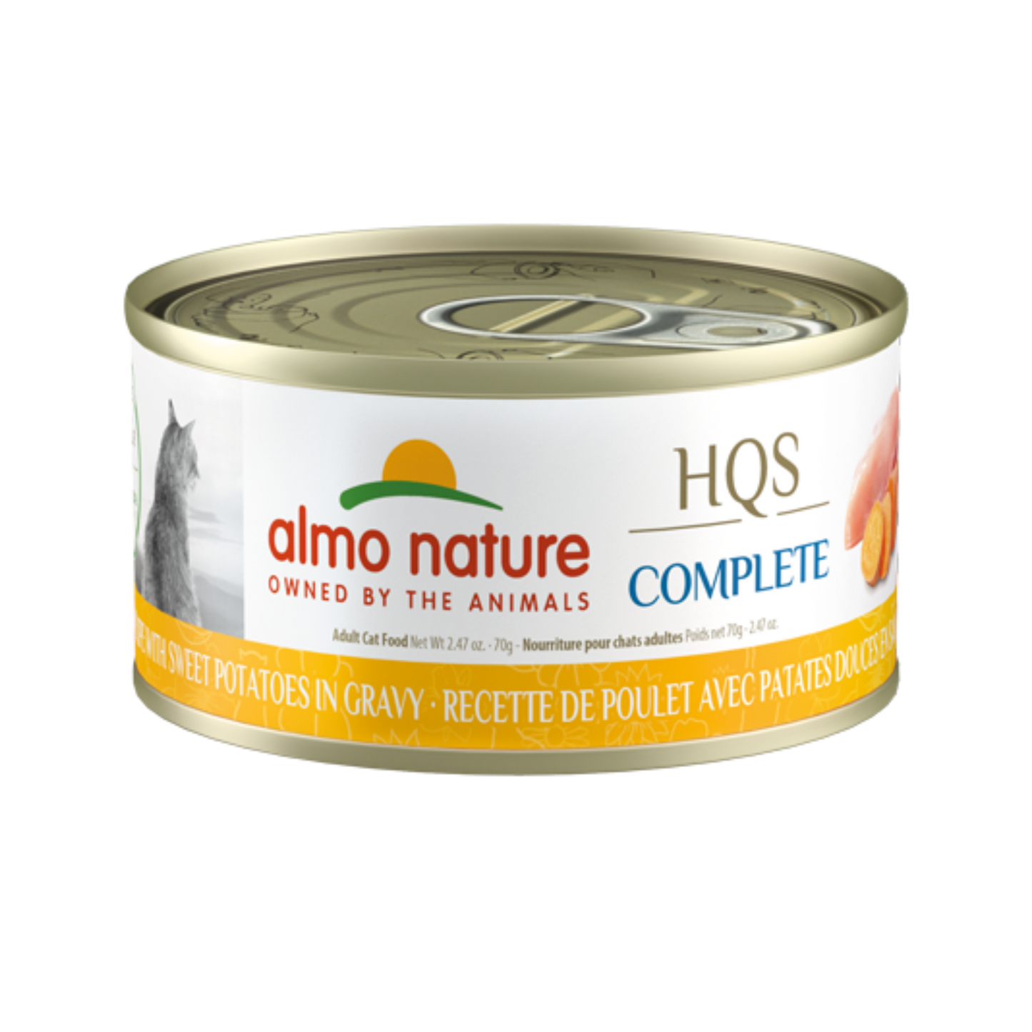 Almo Nature HQS Complete Chicken Recipe with Sweet Potatoes in Gravy Wet Cat Food - Pups & Cubs Premium Pet Food