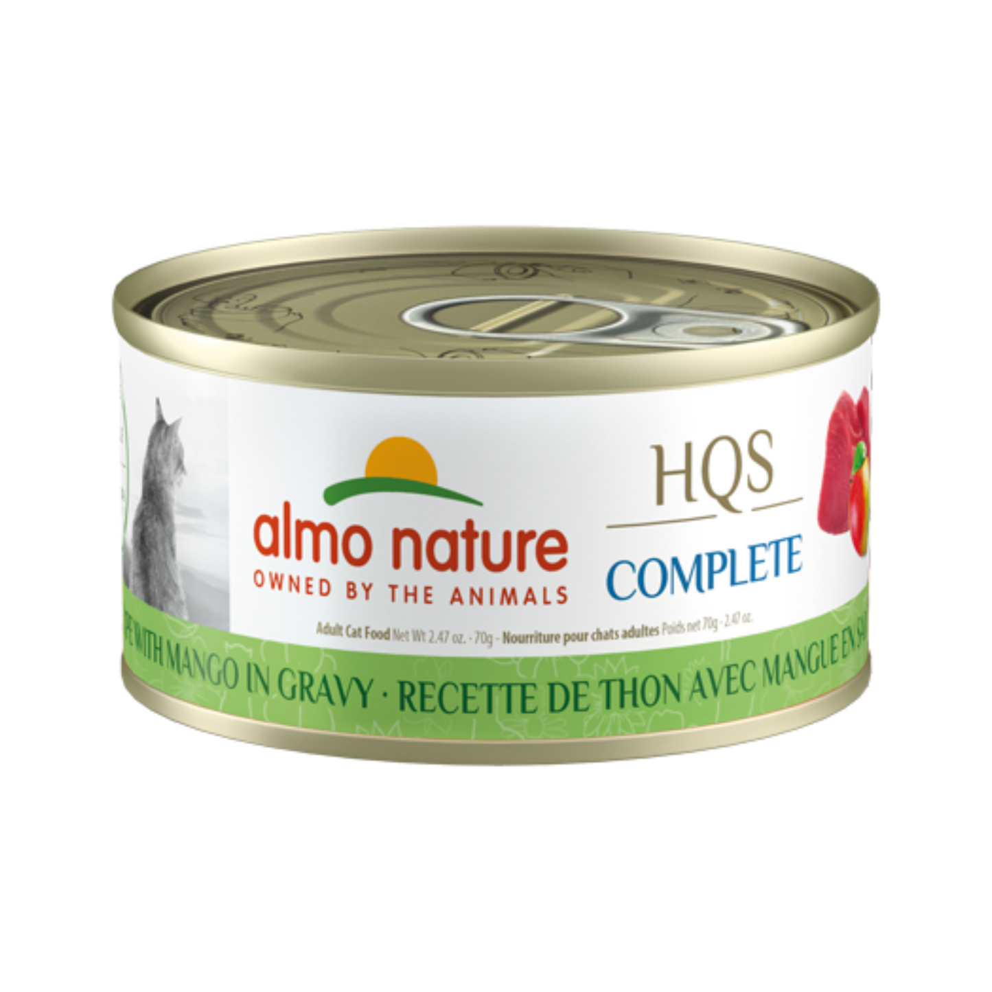Almo Nature HQS Complete Tuna Recipe with Mango in Gravy Wet Cat Food - Pups & Cubs Premium Pet Food