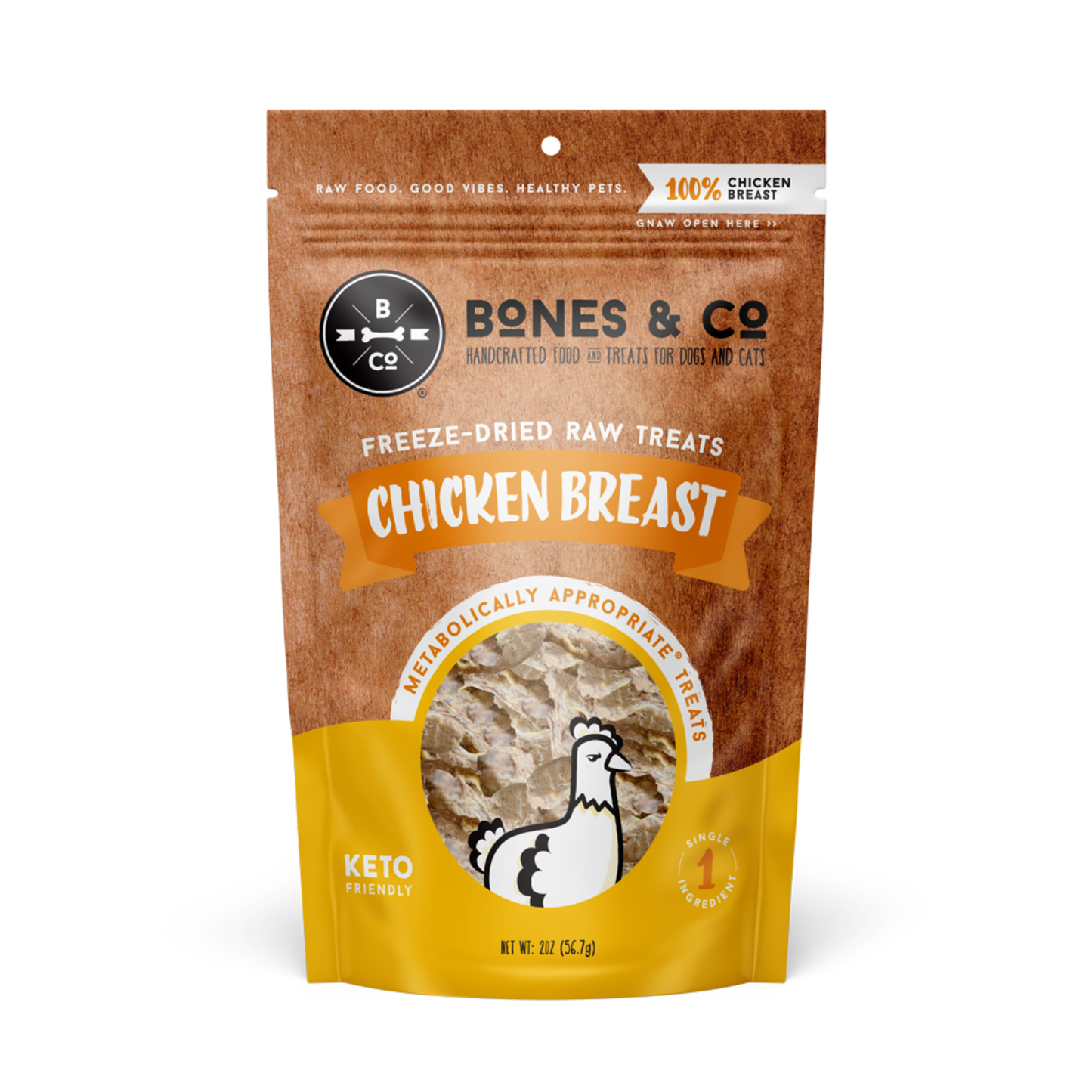 Bones & Co. Freeze Dried Chicken Breasts Dog & Cat Treats - Pups & Cubs Premium Pet Food