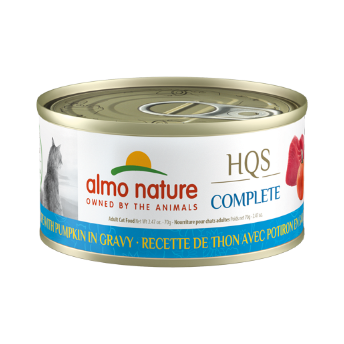 Almo Nature HQS Complete Tuna Recipe with Pumpkin in Gravy Wet Cat Food - Pups & Cubs Premium Pet Food