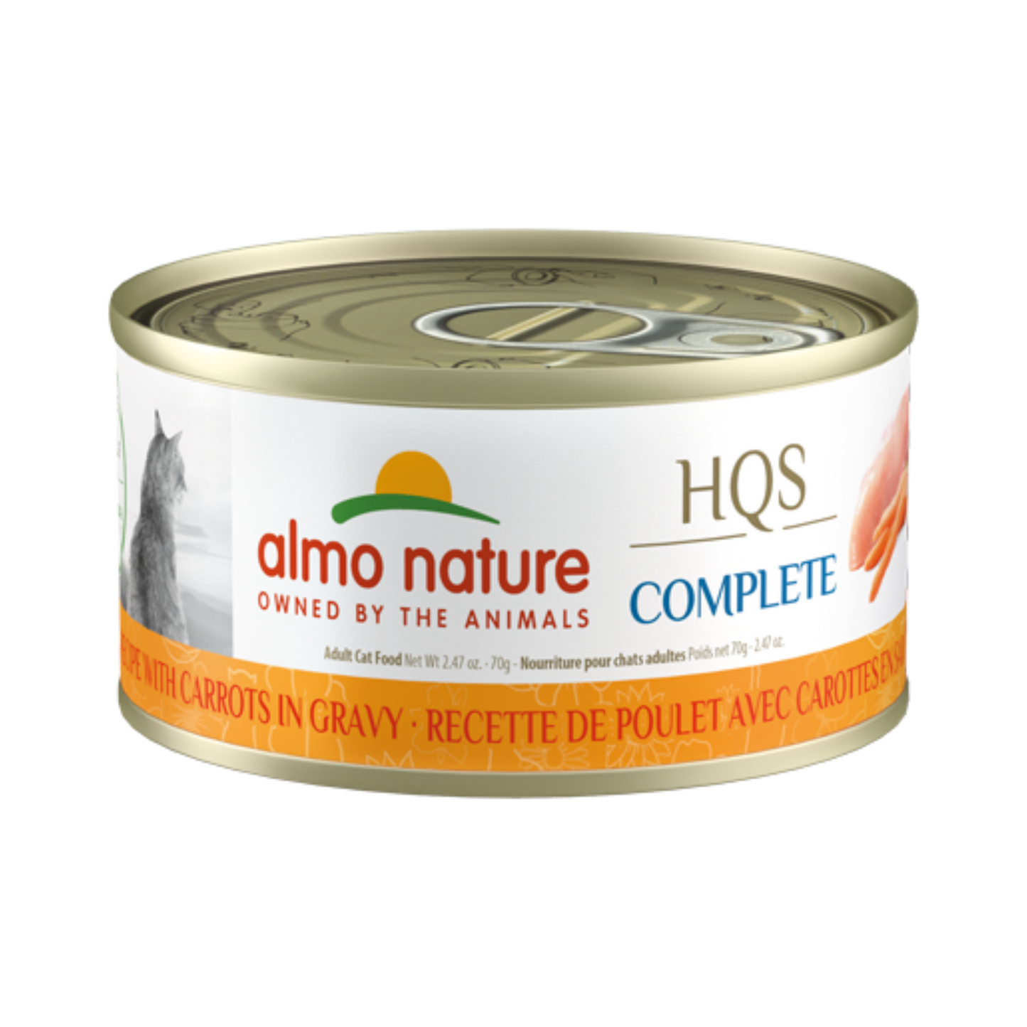 Almo Nature HQS Complete Chicken Recipe with Carrots in gravy Wet Cat Food - Pups & Cubs Premium Pet Food