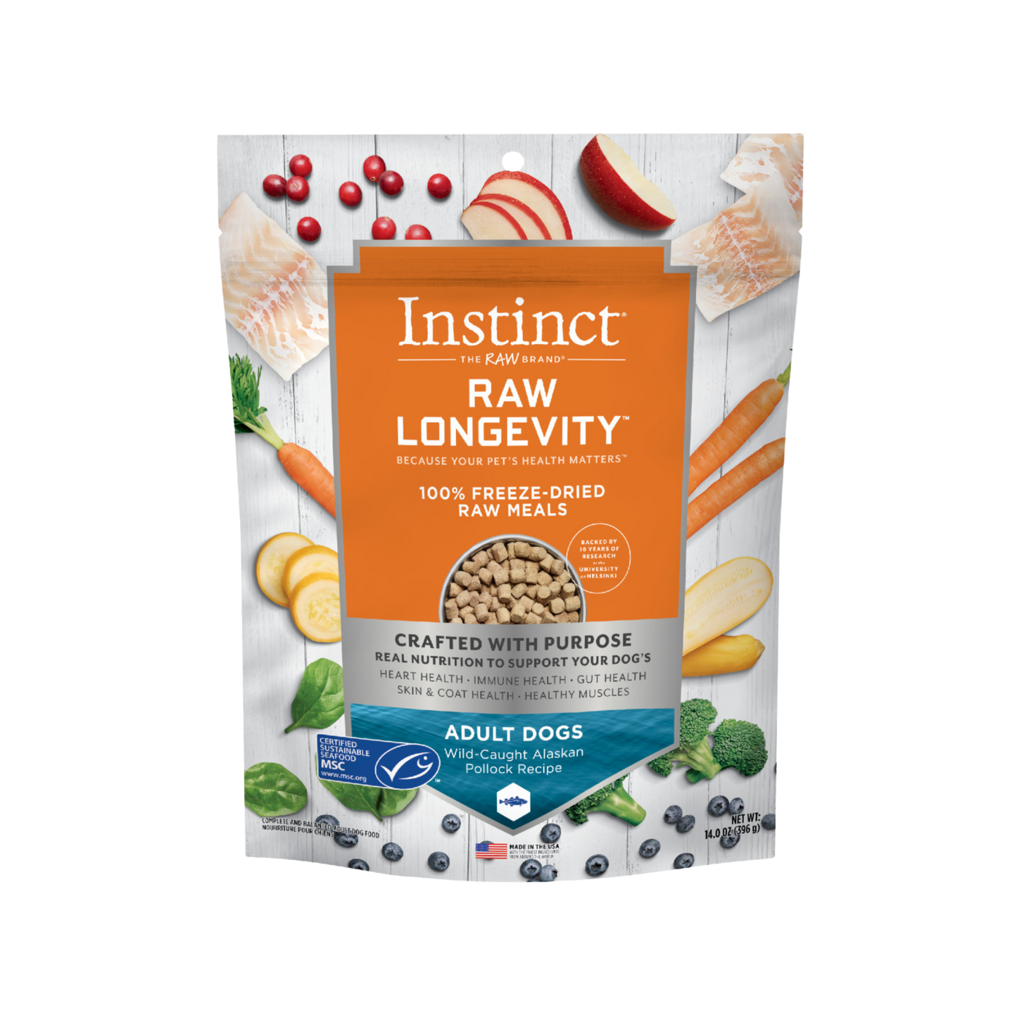Instinct Raw Longevity 100% Freeze-Dried Raw Meals for Dogs