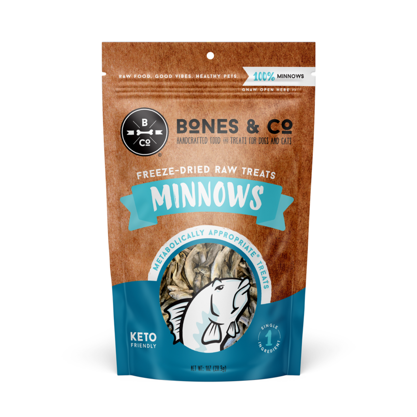 Bones & Co. Freeze Dried Minnows Dog & Cat Treats - Pups & Cubs Premium Pet Food