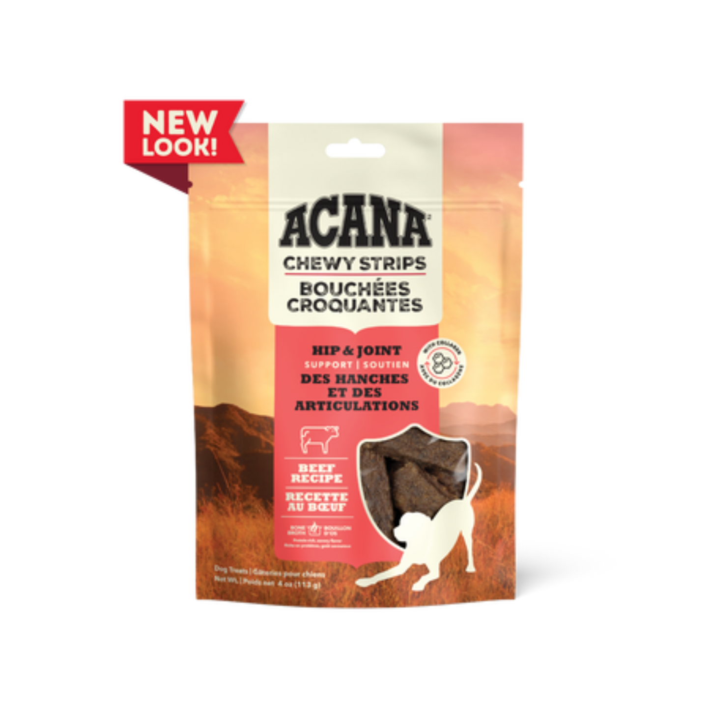 Acana Chewy Strips, Beef Recipe Dog Treats - Pups & Cubs Premium Pet Food