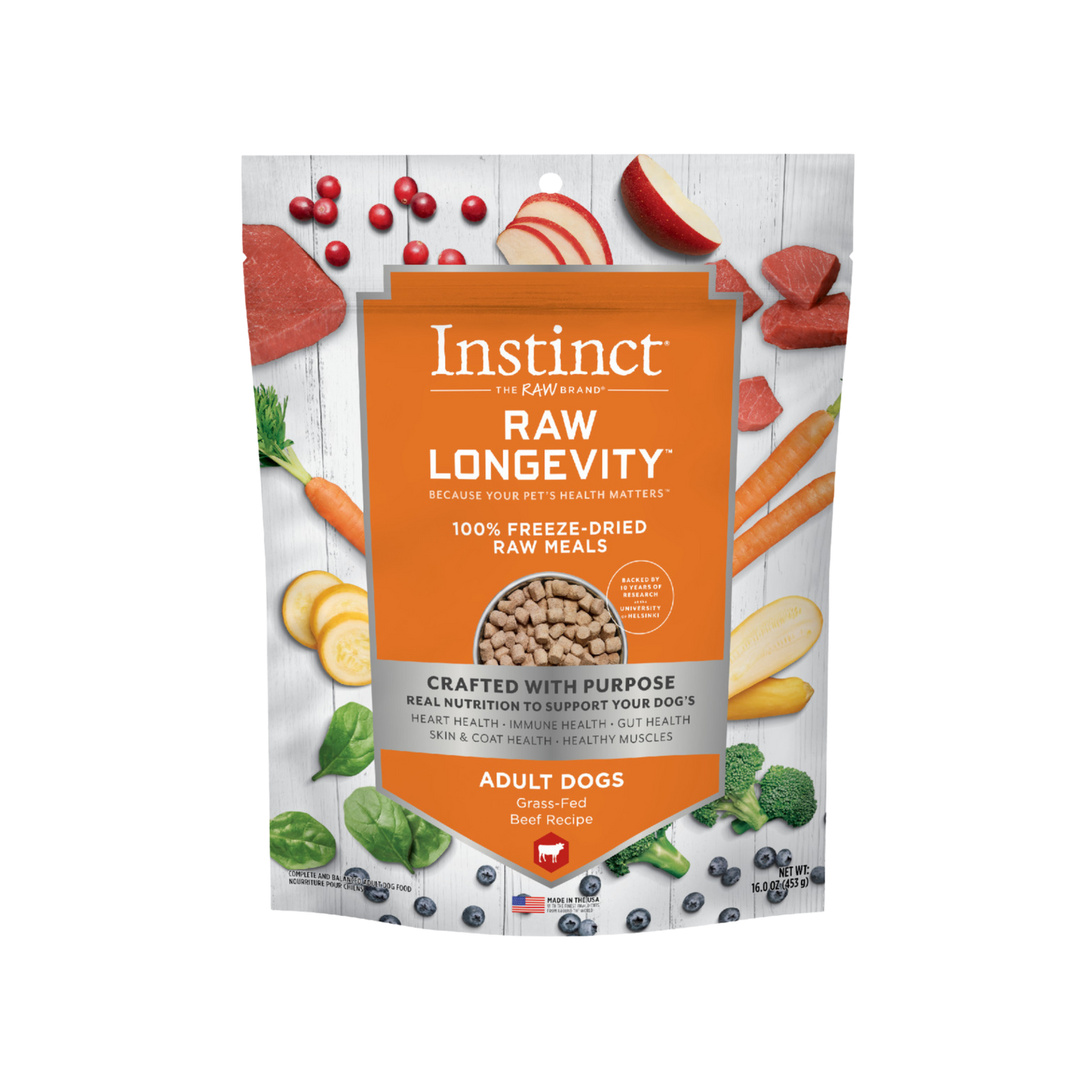 Instinct Raw Longevity 100% Freeze-Dried Raw Meals for Dogs