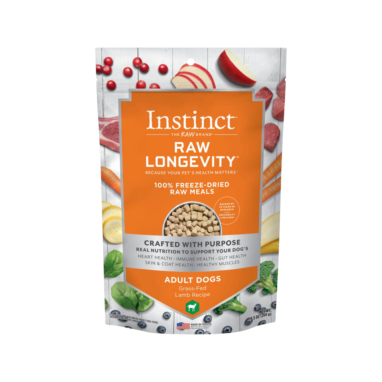 Instinct Raw Longevity 100% Freeze-Dried Raw Meals for Dogs