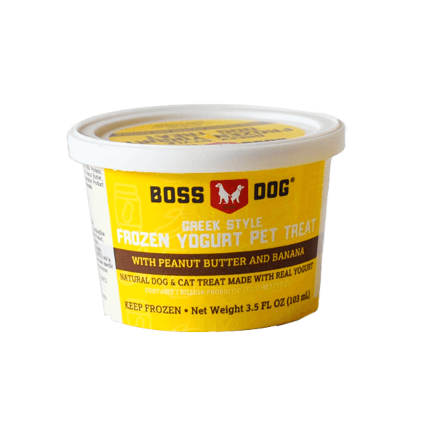 Boss Dog Frozen Yogurt Peanut Butter and Banana Flavor - Pups & Cubs Premium Pet Food