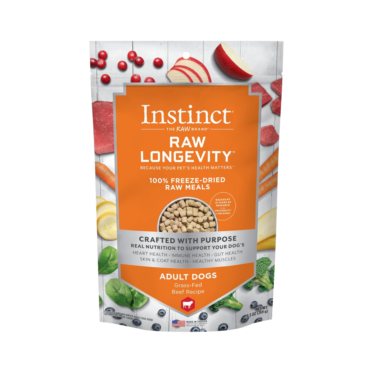 Instinct Raw Longevity 100% Freeze-Dried Raw Meals for Dogs