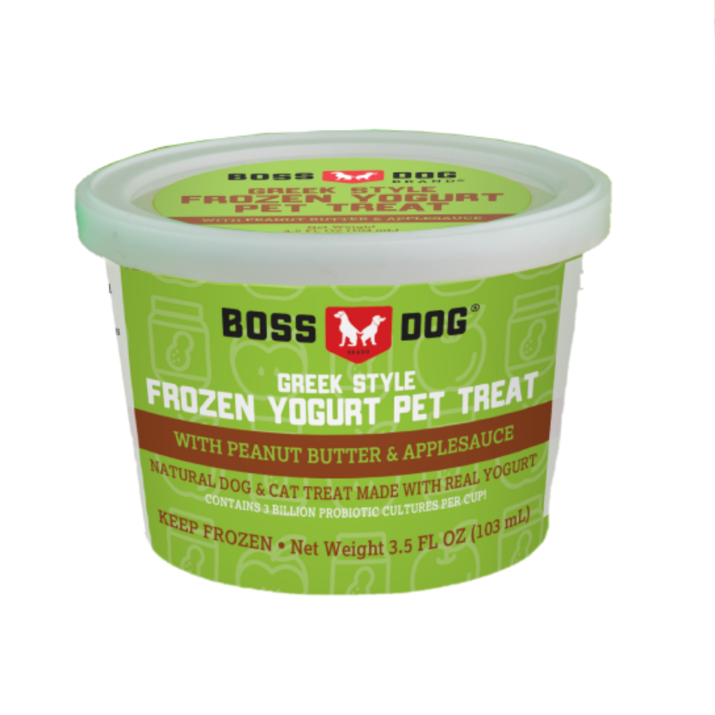 Boss Dog Frozen Yogurt Peanut Butter and Applesauce Flavor - Pups & Cubs Premium Pet Food