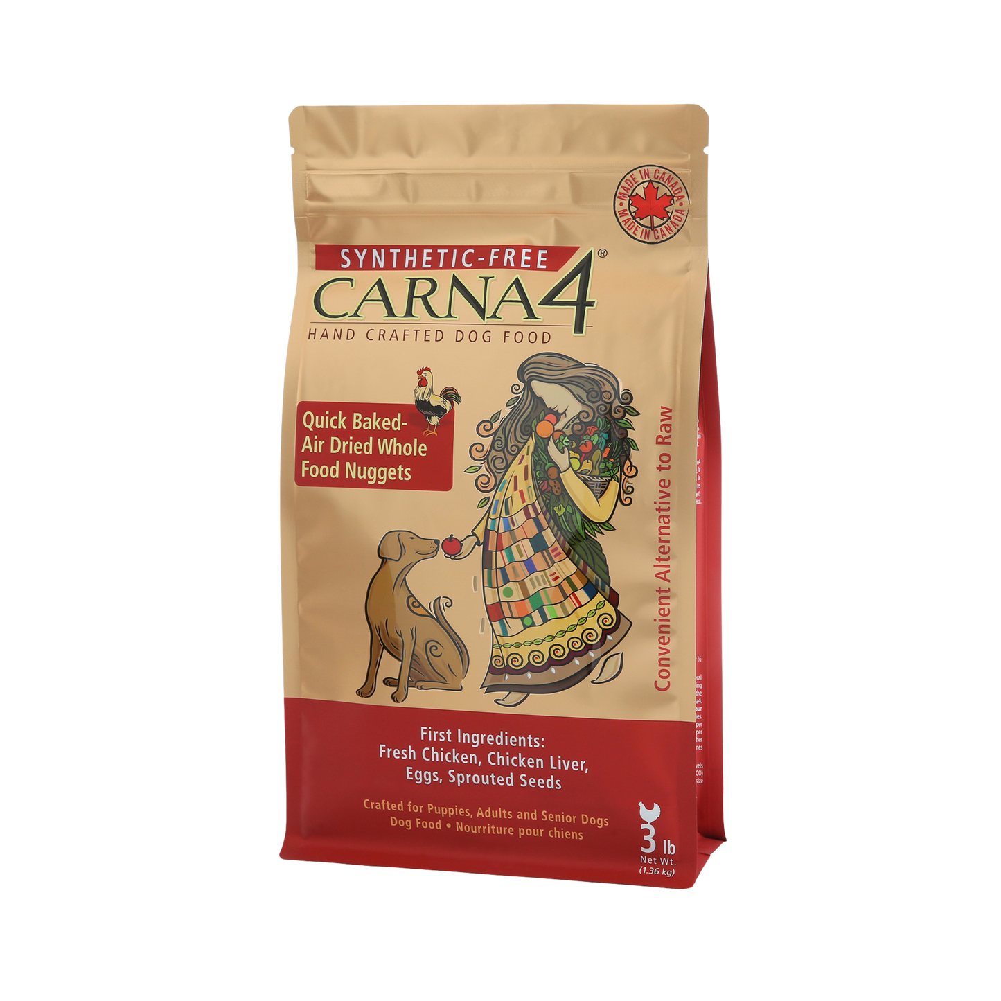 Carna4 Chicken Recipe Dry Dog Food - Pups & Cubs Premium Pet Food