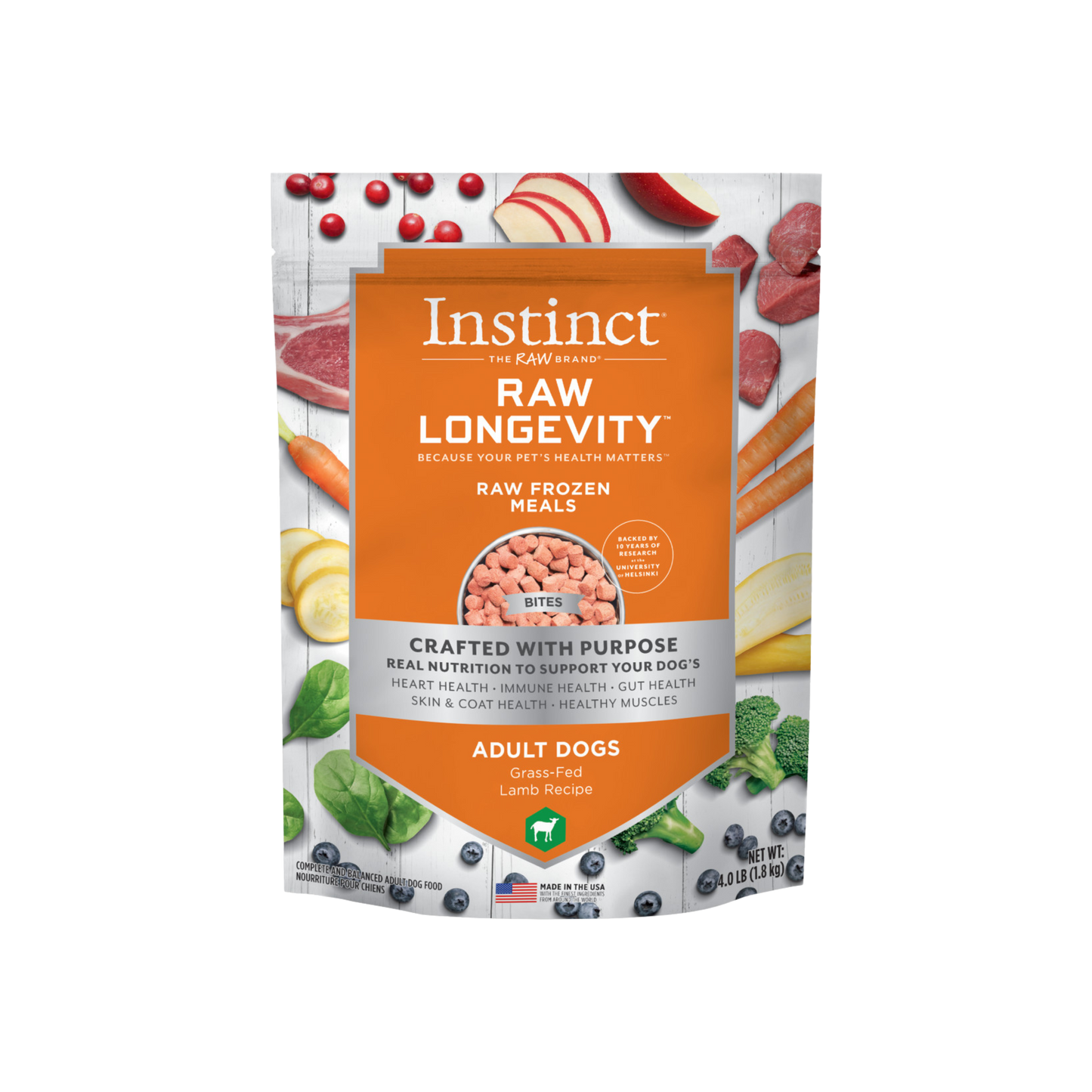 Instinct Raw Longevity Frozen Bites