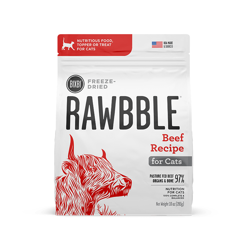 Rawbble Freeze-Dried Food for Cats – Beef Recipe - Pups & Cubs Premium Pet Food