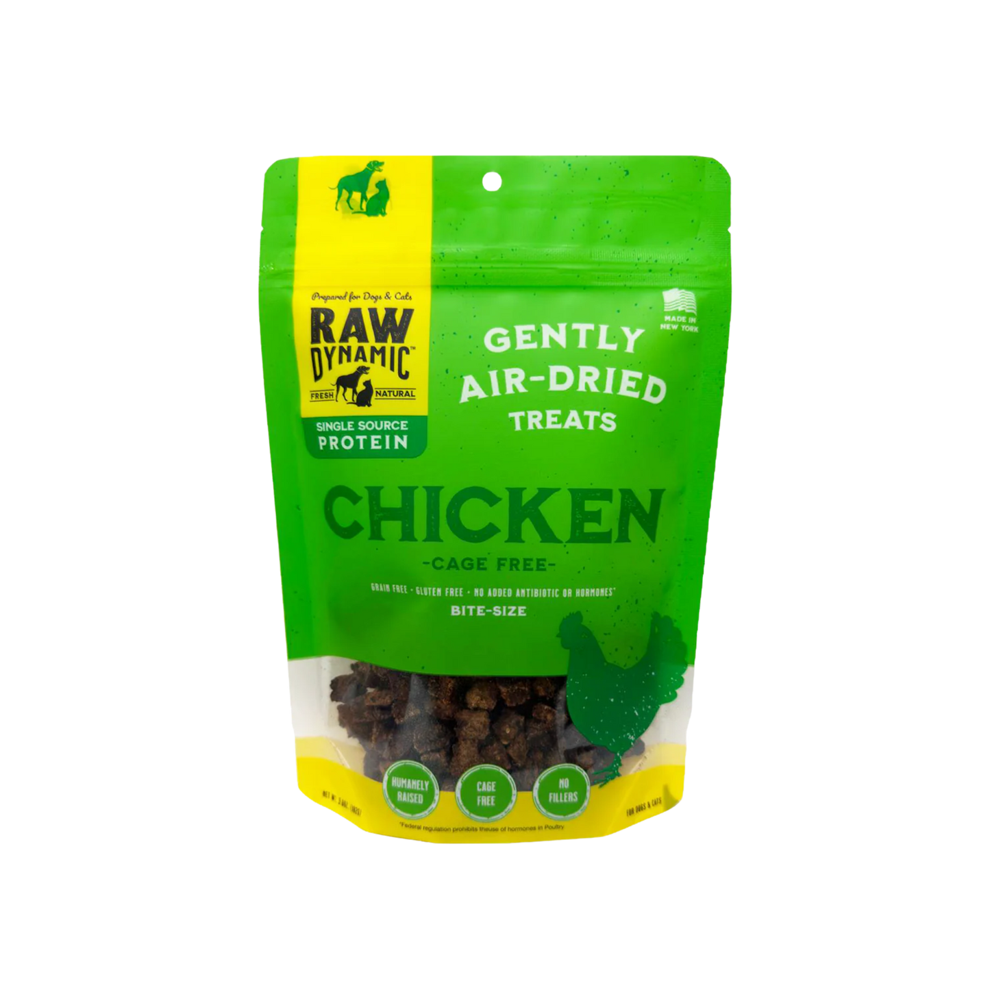 Raw Dynamic Air-Dried Raw Chicken Treats for Dogs & Cats