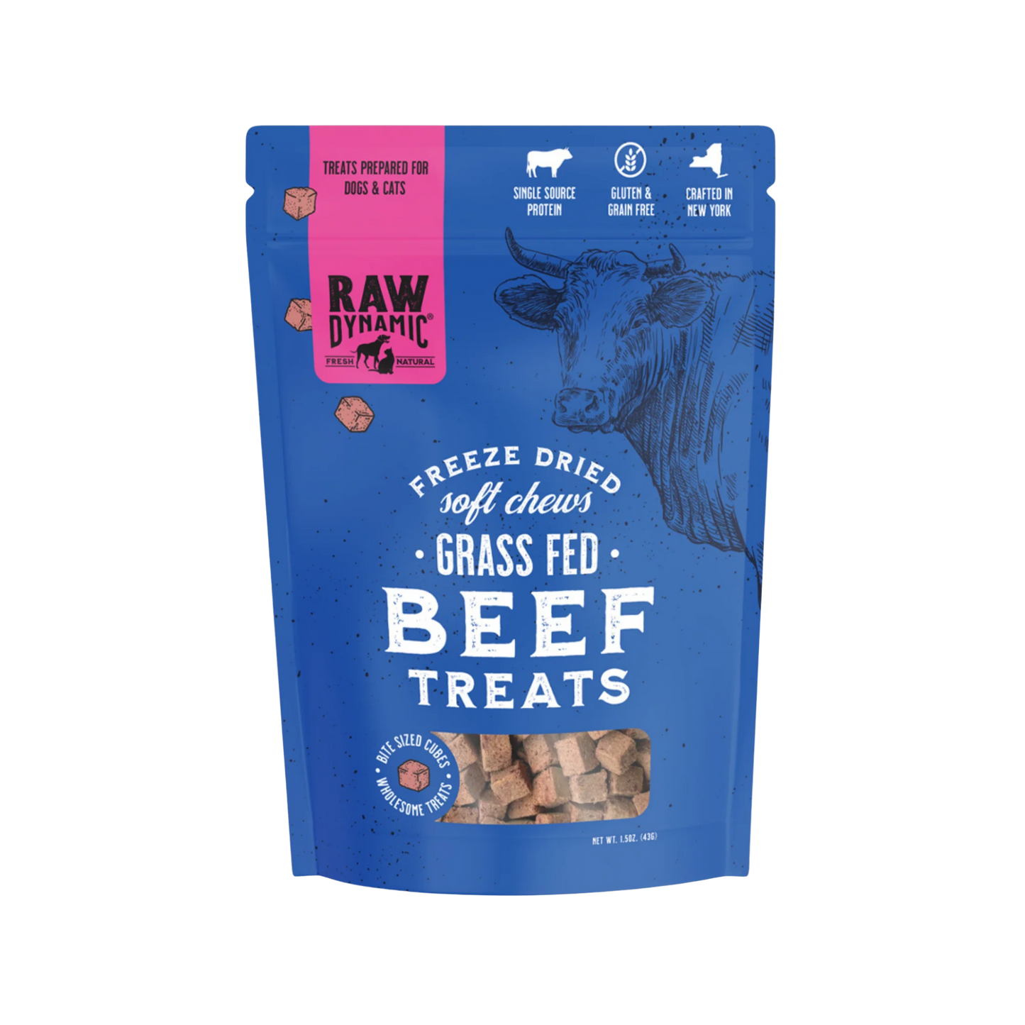 Raw Dynamic Freeze-Dried Raw Beef Treats, 1.5oz