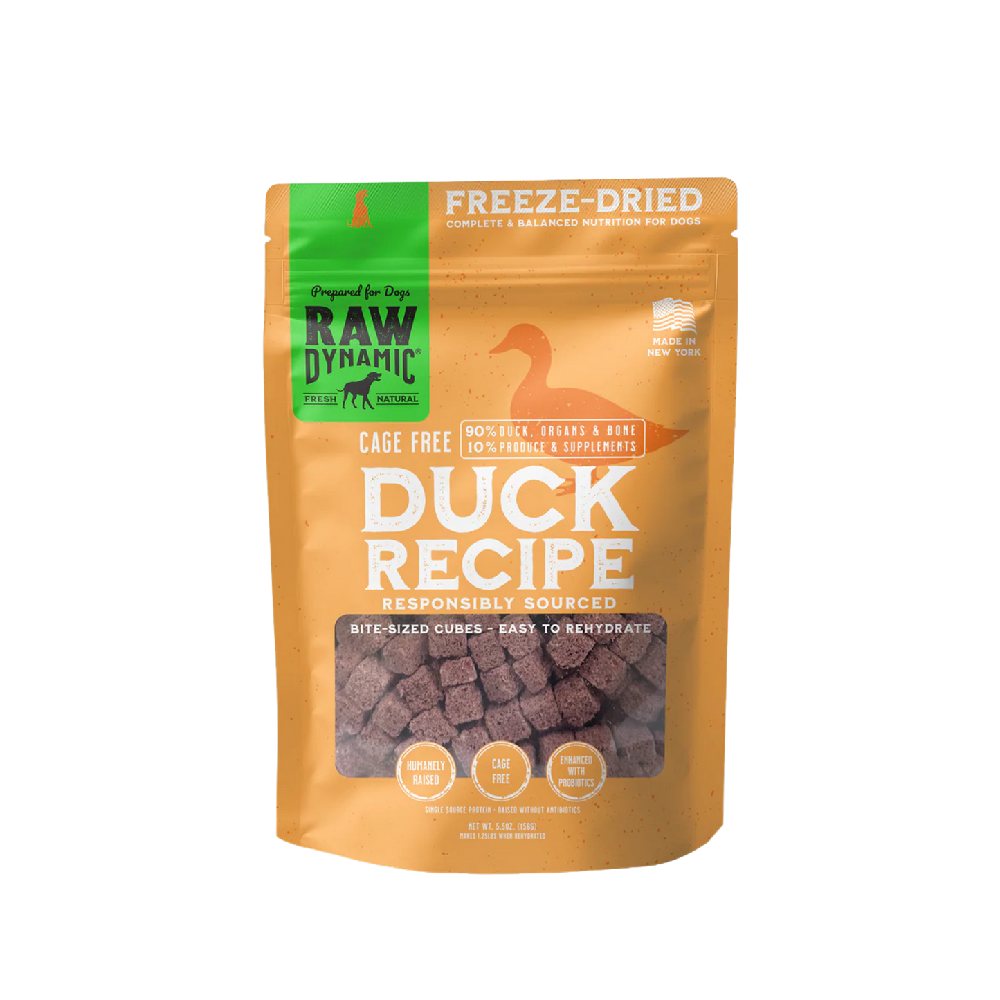 Raw Dynamic Freeze-Dried Raw Duck Formula for Dogs