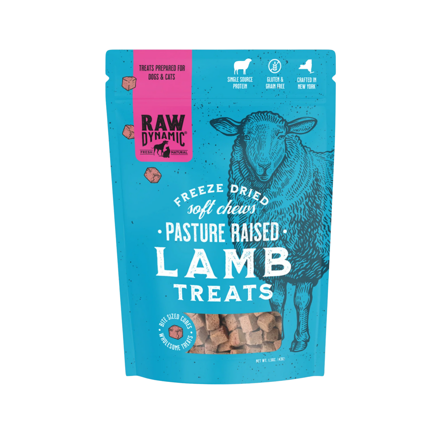 Raw Dynamic Freeze-Dried Raw Lamb Treats, 1.5oz
