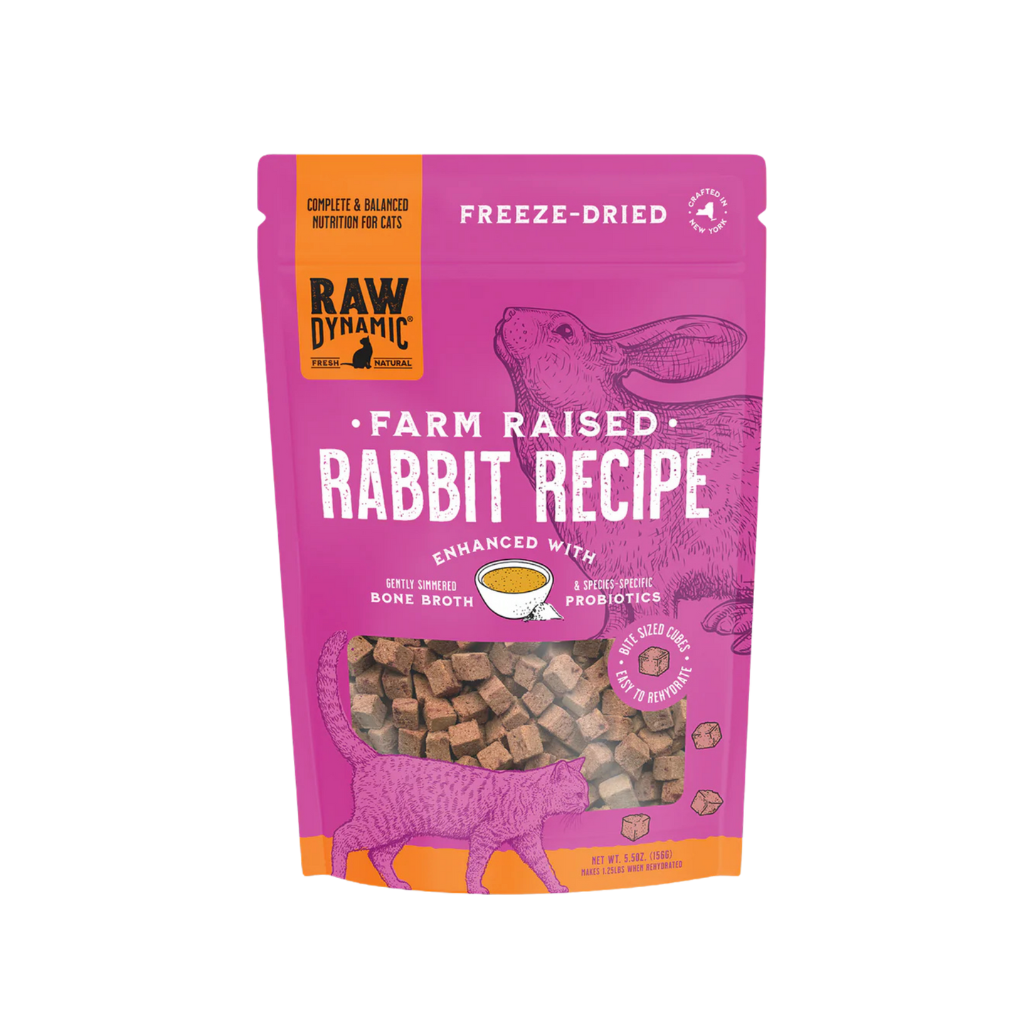 Raw Dynamic Freeze-Dried Raw Rabbit Formula for Cats