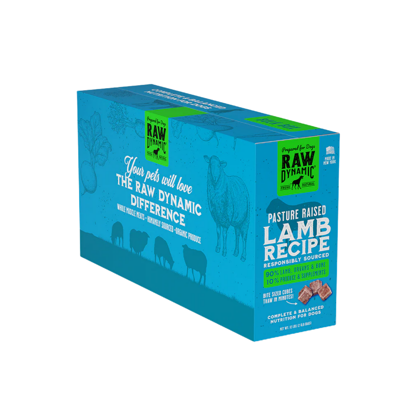 Raw Dynamic Frozen Raw Lamb Formula for Dogs