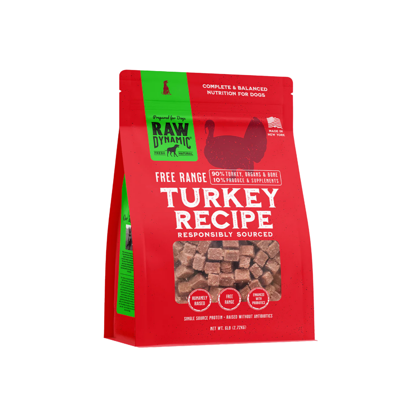 Raw Dynamic Frozen Raw Turkey Formula for Dogs
