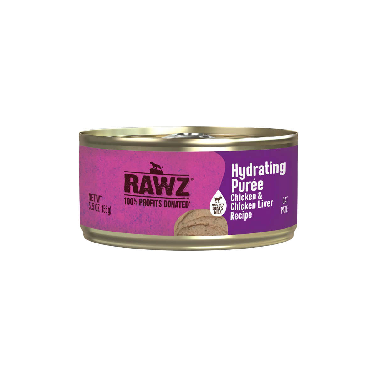 Rawz Chicken & Chicken Liver Recipe Hydrating Puree for Cats, 3oz