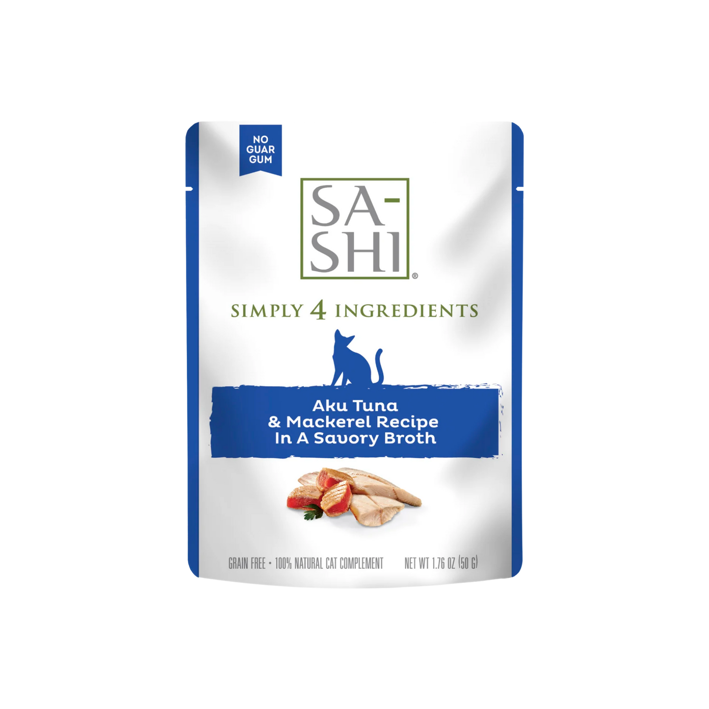 Rawz Sa-Shi Aku Tuna & Mackerel Cat Food Recipe in Savory Broth