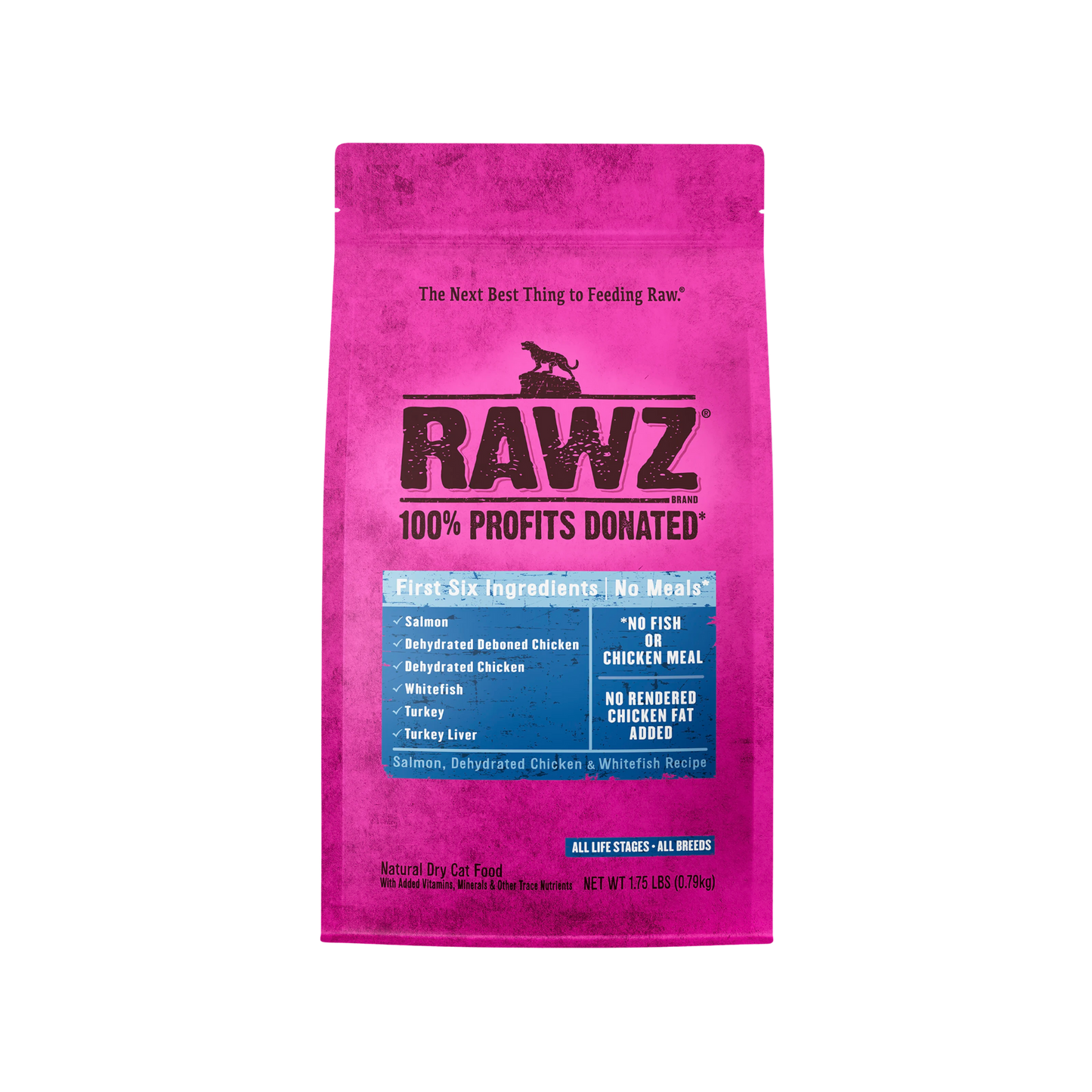 Rawz Salmon, Dehydrated Chicken & Whitefish Dry Cat Food