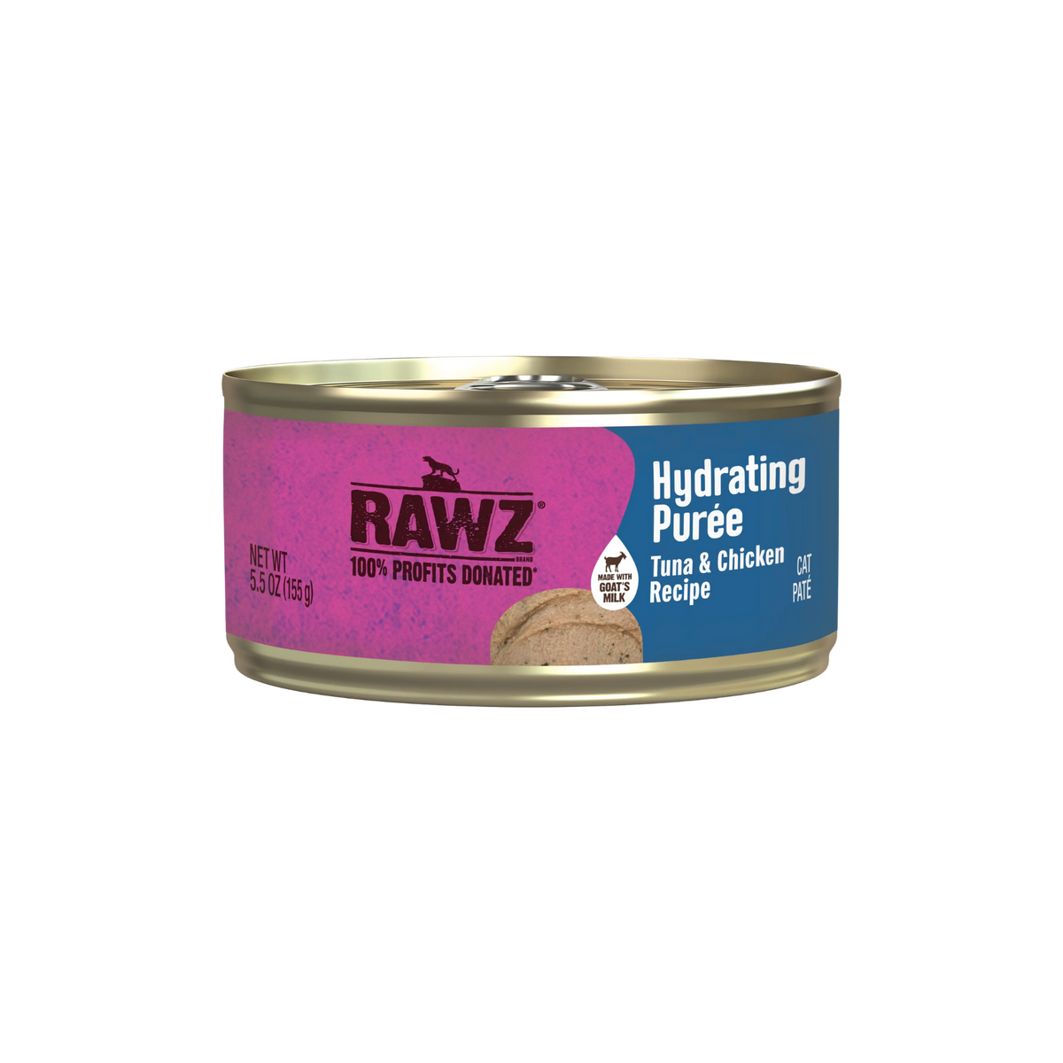 Rawz Tuna & Chicken Recipe Hydrating Puree for Cats, 3oz