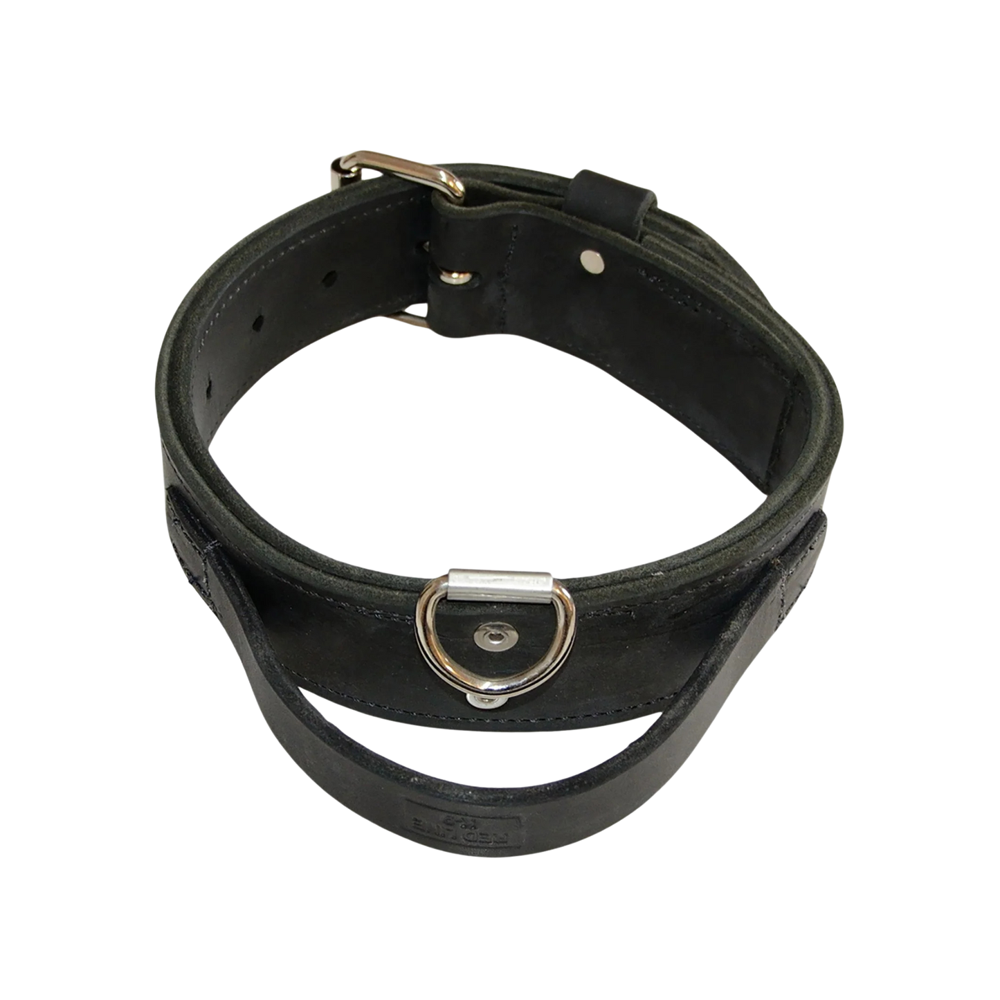 Redline K-9 Double Leather Collar With Handle