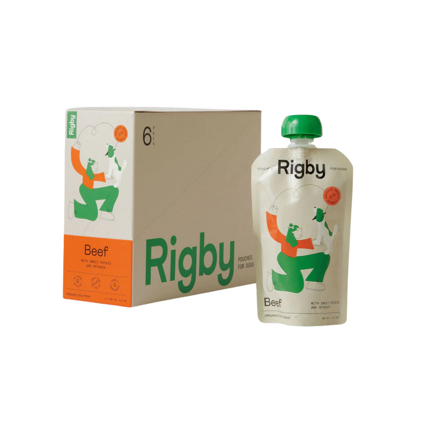 Rigby Organic Beef with Sweet Potato & Spinach Dog Treat