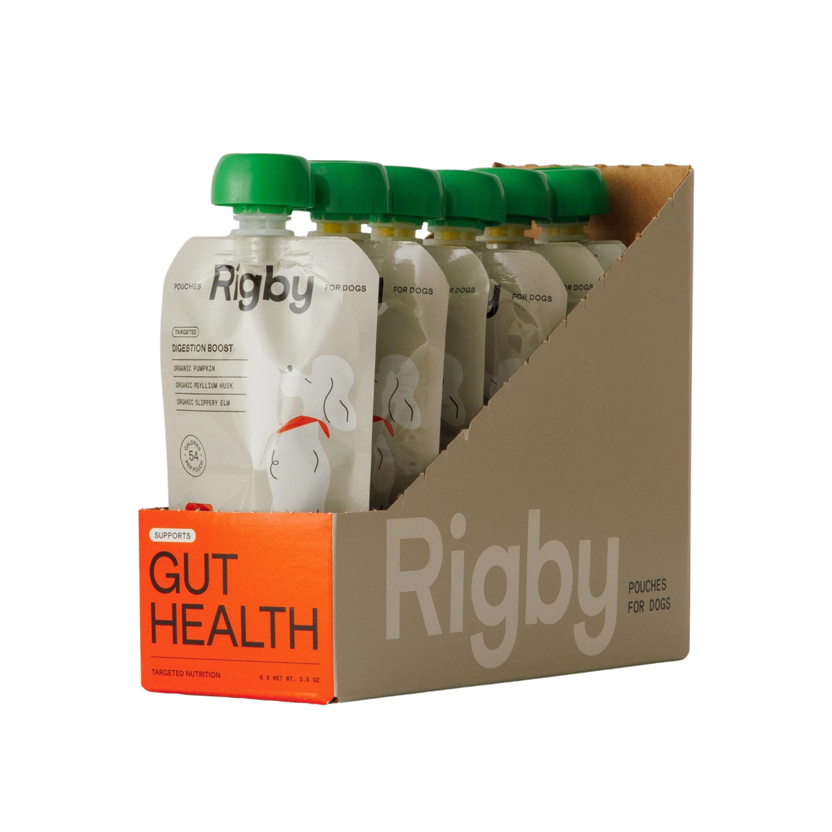 Rigby Gut Health Targeted Dog Treats Lickable Pouch