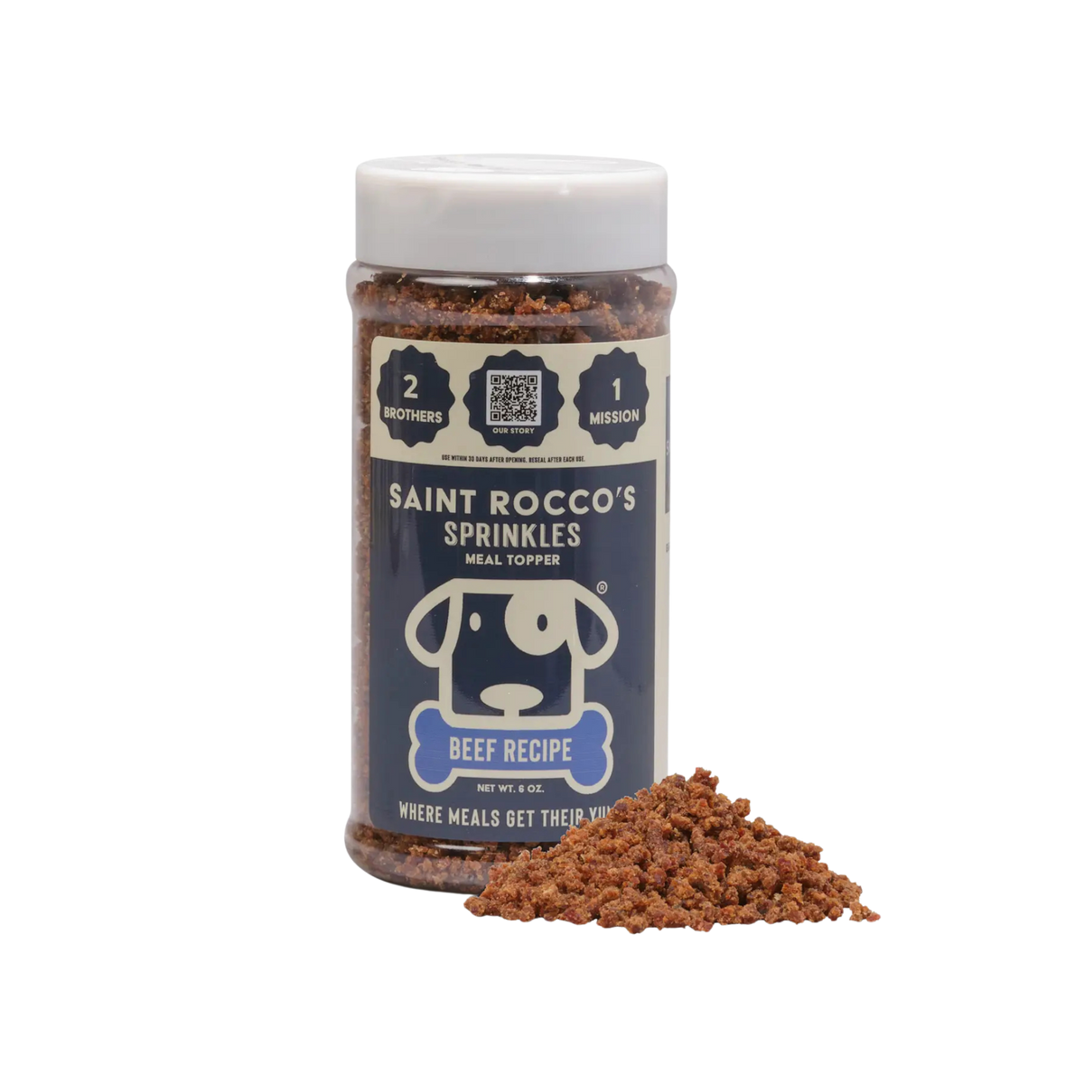 Saint Rocco's Beef Sprinkles for Dogs, 6oz