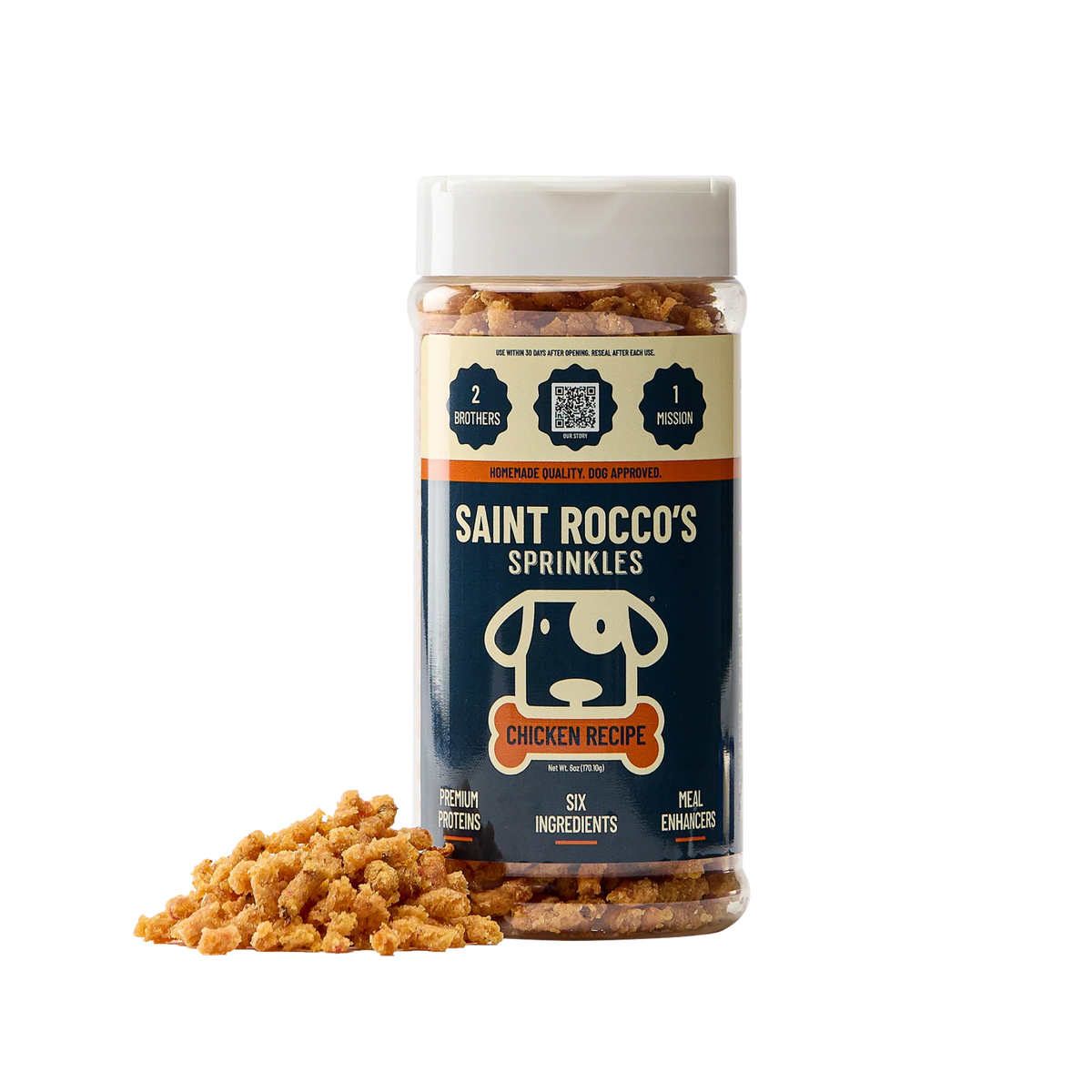 Saint Rocco's Chicken Sprinkles for Dogs, 6oz