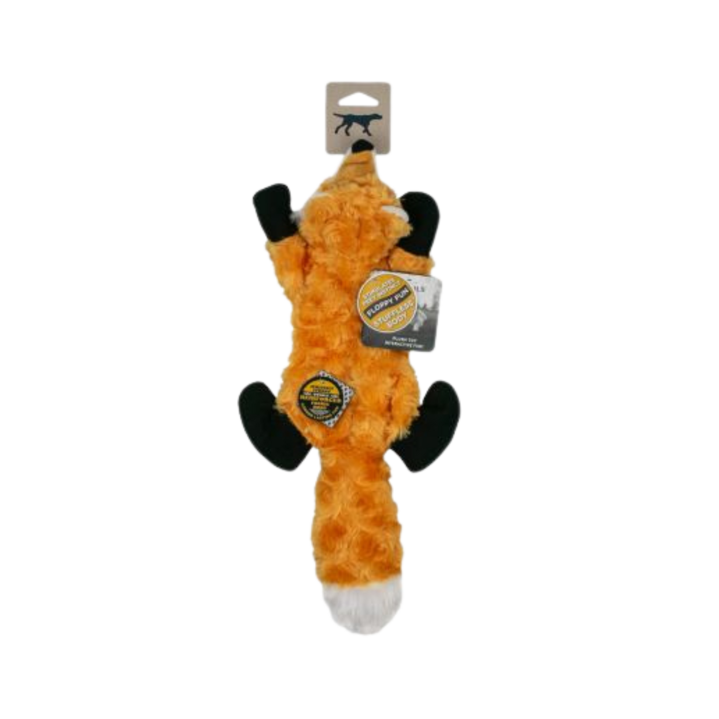 Tall Tails Stuffless Fox Squeaker Dog Toy
