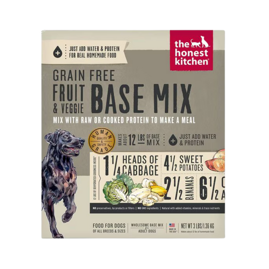 The Honest Kitchen Dehydrated Grain Free Fruit & Veggie Base Mix Dog Food