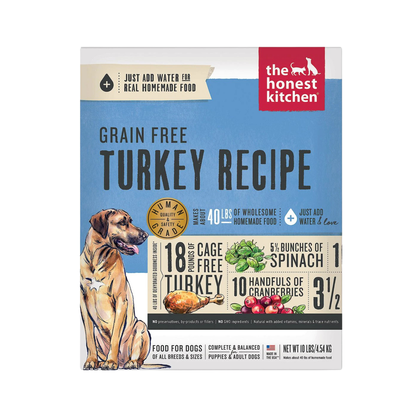 The Honest Kitchen Dehydrated Grain Free Turkey Dog Food